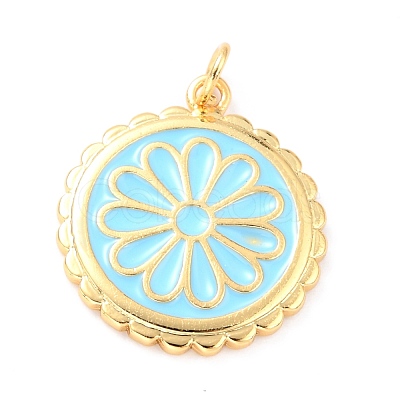 Real 18K Gold Plated Brass Pendants X-KK-L206-013G-03-1