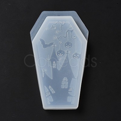 DIY Coffin Shape 3 compartments Storage Box Silicone Molds Kit DIY-E044-01-1