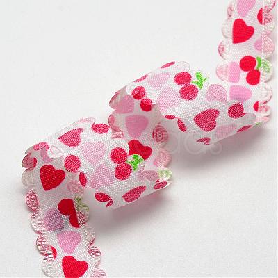 Single Face Printed Polyester Satin Ribbon SRIB-Q010-16mm-02-1