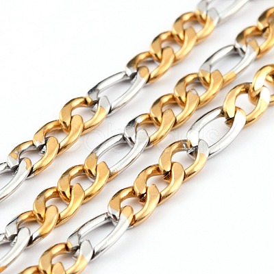 304 Stainless Steel Figaro Chains CHS-B001-27-1