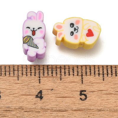 Handmade Polymer Clay Beads CLAY-XCP0001-27-1