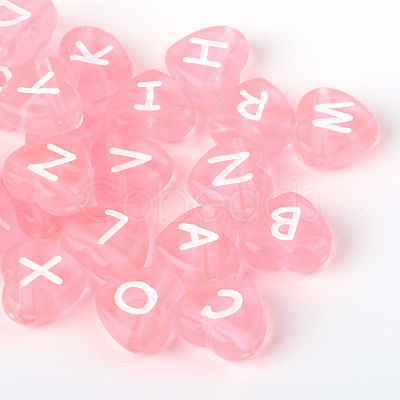 Acrylic Letter Beads Pink Black Transparent Stock Photo 1831462114