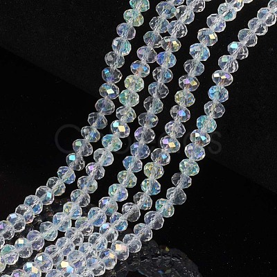 Electroplate Glass Beads Strands EGLA-A034-T4mm-L19-1