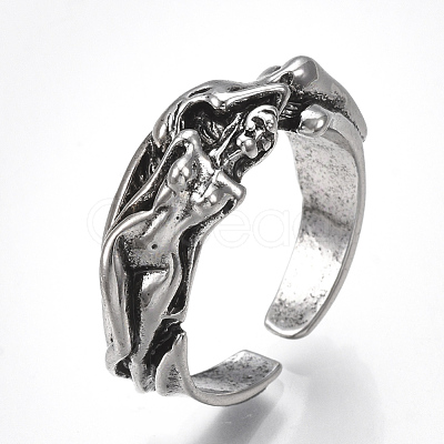 Alloy Cuff Finger Rings RJEW-T006-60-1