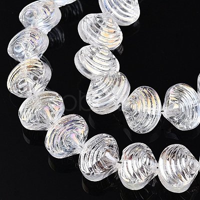 Electroplate Glass Beads Strands EGLA-T021-11A-1