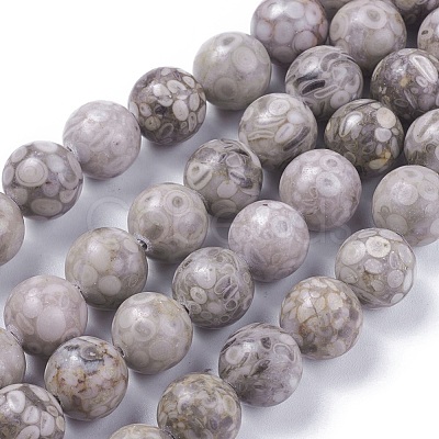 Natural Maifanite/Maifan Stone Beads Strands G-F353-4mm-1