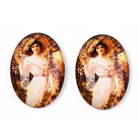 Glass Cabochons GGLA-T004-01-T-1