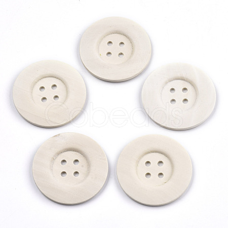 Large Natural Wood Buttons WOOD-N006-86B-01-1