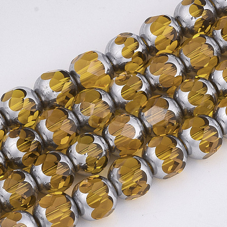 Electroplate Glass Beads Strands EGLA-T019-02H-1