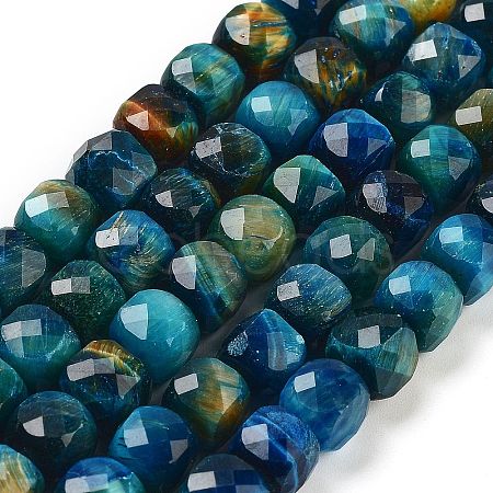 Natural Tiger Eye Dyed Beads Strands G-H028-A01-02-1