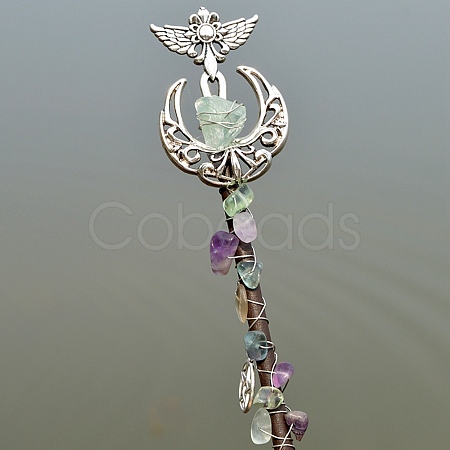 Natural Fluorite Viking Dragon Wands PW-WGF7DBE-04-1