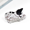 Animals PVC Claw Hair Clips, Hair Accessories for Women Girls, Dog, 90mm