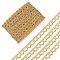 Metallic Lace Trim, Craft Ribbon for Bridal Costume Crafts and Sewing, Gold, 3/8 inch(9~10mm), about 20 Yards/card