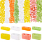 HOBBIESAY 800Pcs 8 Colors Opaque Glass Seed Beads, 2-Hole, Rectangle, Mixed Color, 4.5~5x2x1~1.5mm, Hole: 0.5~0.8mm, 100Pcs/color