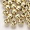 CCB Plastic Beads, Round, Golden, 6.5x5.5mm, Hole: 2mm, about 4260pcs/500g