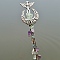 Natural Fluorite Viking Dragon Wands, Fairy Stick, 180mm