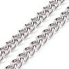 304 Stainless Steel Curb Chains Necklace for Men Women NJEW-JN03846-01-4