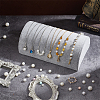 Velvet Half Moon Bracelet Jewelry Display Ramp Stands ODIS-WH0017-064-2