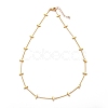 Brass Twisted Chain Curb Chain Necklaces NJEW-JN03092-02-1