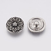 Mixed Alloy Rhinestone Jewelry Snap Buttons SNAP-N018-01-2