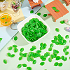 Olycraft 300Pcs Plastic Simulated Mint Leaves KY-OC0001-34-5