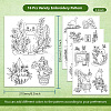 4 Sheets 11.6x8.2 Inch Stick and Stitch Embroidery Patterns DIY-WH0455-119-2