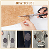 BENECREAT 8Pcs 8 Colors Self-adhesive Velet Cloth Fabric DIY-BC0012-45-4