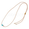 Stylish and Versatile Design Synthetic Turquoise Adjustable Beaded Necklaces for Women BE8921-1