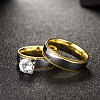 Trendy 316L Titanium Steel Cubic Zirconia Couple Rings for Women RJEW-BB07018-6A-4
