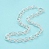 Ion Plating(IP) 304 Stainless Steel Cable Chain Necklaces NJEW-P285-04S-2