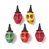 Halloween Theme Dyed Synthetic Turquoise Pendants PALLOY-JF02658-1