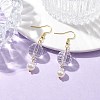 Acrylic Faceted Round Dangle Earrings EJEW-JE05833-2