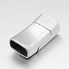 Tarnish Resistant Rectangle 304 Stainless Steel Magnetic Necklace Clasps STAS-N065-35A-2