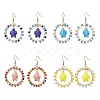 4Pairs 4 Colors Porcelain Dangle Earrings EJEW-JE05776-1