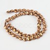 Electroplated Non-magnetic Synthetic Hematite Flat Round Bead Strands G-L368-06A-2