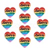 10Pcs Multi-color Love Silicone Beads JX655A-2