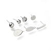 304 Stainless Steel Sutd Earring Findings kits STAS-I152-13P-3