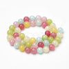 Natural White Jade Beads Strands G-Q462-135-8mm-2