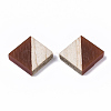 Resin & Wood Two Tone Cabochons RESI-R425-03-3