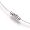 Steel Wire Necklace Cord X-TWIR-SW005-W-3