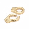 Brass Interlocking Clasps KK-L185-38G-3
