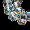 Electroplate Glass Beads Strands EGLA-C003-04-3