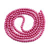 Baking Painted Pearlized Glass Pearl Round Bead Strands HY-Q003-4mm-10-3