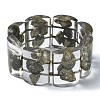 Natural Pyrite Stretch Bracelets BJEW-G702-06A-2
