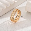 Elegant Cloud Pattern Brass Cubic Zirconia Ring for Women Casual Vacation Wear NW6172-1-1