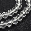 Synthetic Quartz Crystal Beads Strands G-P335-13-6mm-3