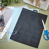 CHGCRAFT 6Pcs 3 Colors Plastic Cross Stitch Fabric Sheet DIY-CA0004-80-4