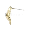 Alloy Stud Earring Findings PALLOY-N150-81-03LG-3