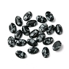 Synthetic Snowflake Obsidian Cabochons G-A094-01A-35-1