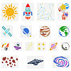 17Pcs 17 Styles PET Hollow Out Drawing Painting Stencils Sets DIY-WH0383-0044-1